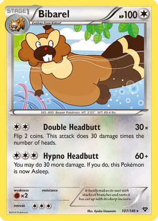 Bibarel XY Base Set - Rare