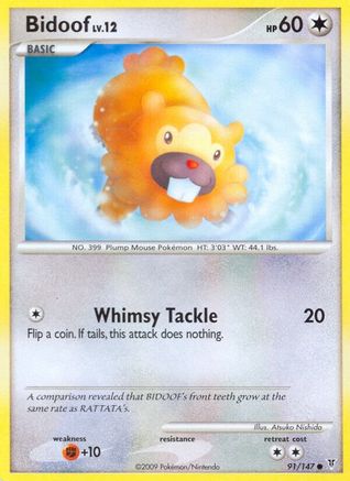 Bidoof - Reverse Holofoil Supreme Victors - Common