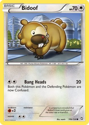 Bidoof 106/124 Dragons Exalted - Common