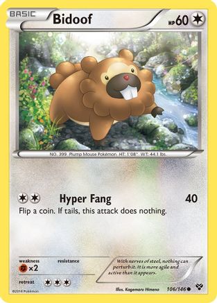 Bidoof 106/146 XY Base Set - Common