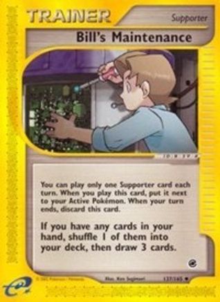 Bill's Maintenance 137 - Reverse Holofoil Expedition - Uncommon