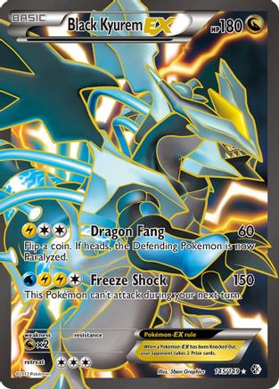 Black Kyurem EX (145 Full Art) - Holofoil Boundaries Crossed - Ultra Rare