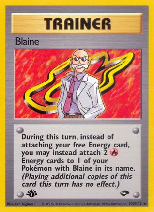 Blaine (100) (100) 100 - 1st Edition Gym Challenge - Rare