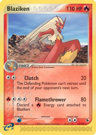 Blaziken 015/109 Ruby and Sapphire - Rare