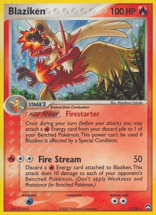 Blaziken - Reverse Holofoil Power Keepers - Holo Rare