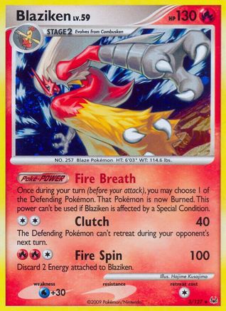 Blaziken - Reverse Holofoil Platinum - Holo Rare
