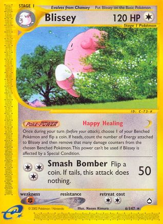 Blissey - Reverse Holofoil Aquapolis - Rare