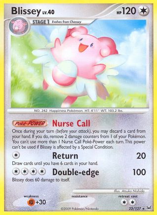 Blissey - Reverse Holofoil Platinum - Rare