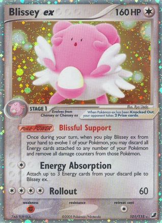 Blissey ex - Holofoil Unseen Forces - Ultra Rare