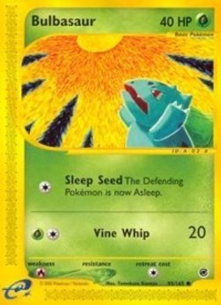 Bulbasaur (95) (95) 095/165 - Reverse Holofoil Expedition - Common