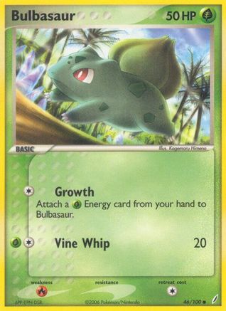 Bulbasaur 046/100 - Reverse Holofoil Crystal Guardians - Common