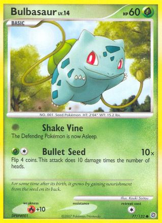 Bulbasaur 077 - Reverse Holofoil Secret Wonders - Common