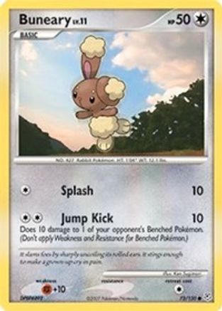 Buneary 073 - Reverse Holofoil Diamond and Pearl - Common
