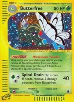 Butterfree (5) - Reverse Holofoil Expedition - Holo Rare