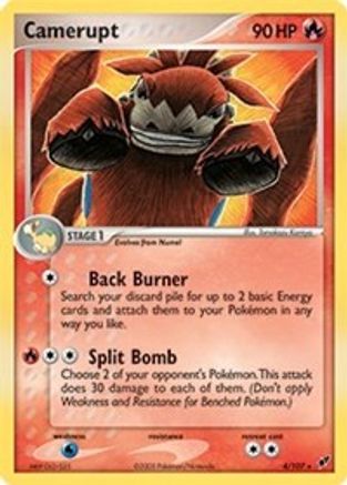 Camerupt - 4/107 (EX Deoxys)/107 Deck Exclusives - Rare