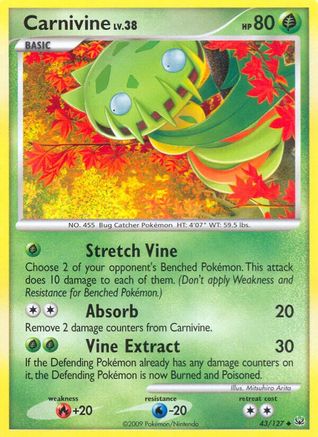 Carnivine (43) - Reverse Holofoil Platinum - Uncommon