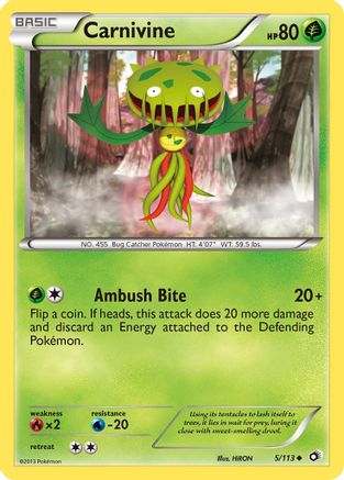 Carnivine - Reverse Holofoil Legendary Treasures - Uncommon