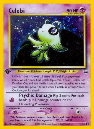 Celebi (3) - 1st Edition Holofoil Neo Revelation - Holo Rare