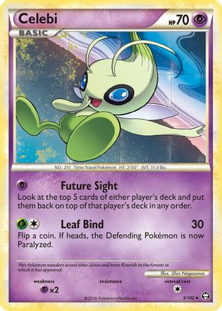 Celebi 003 - Holofoil Triumphant - Holo Rare