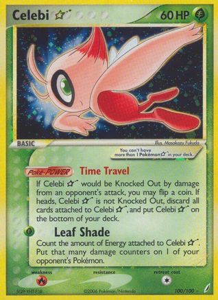 Celebi Star/100 - Holofoil Crystal Guardians - Ultra Rare
