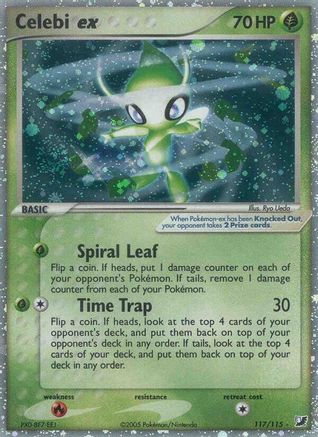 Celebi ex - Holofoil Unseen Forces - Secret Rare