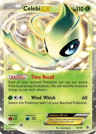 Celebi EX - Holofoil Boundaries Crossed - Ultra Rare