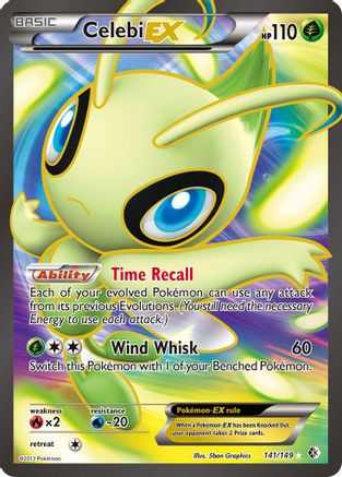 Celebi EX (141 Full Art) - Holofoil Boundaries Crossed - Ultra Rare