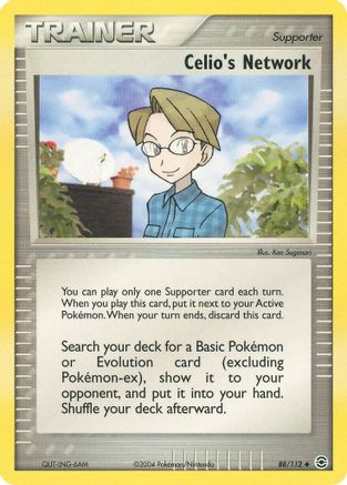 Celio's Network 088 - Reverse Holofoil FireRed & LeafGreen - Uncommon