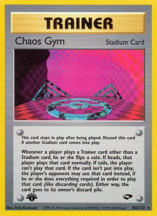 Chaos Gym 102 - 1st Edition Gym Challenge - Rare