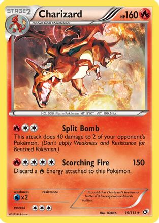 Charizard 019 - Reverse Holofoil Legendary Treasures - Holo Rare