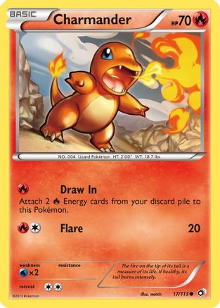 Charmander 017 Legendary Treasures - Common