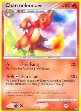 Charmeleon 046 - Reverse Holofoil Secret Wonders - Uncommon