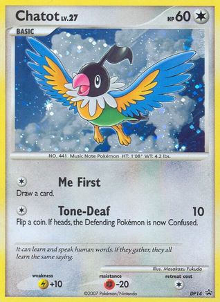 Chatot - DP14 - Holofoil Diamond and Pearl Promos - Promo