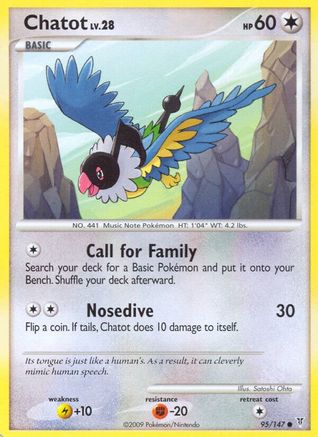 Chatot - Reverse Holofoil Supreme Victors - Common