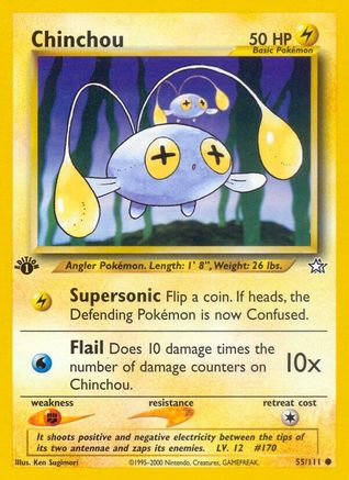 Chinchou 055 - 1st Edition Neo Genesis - Common
