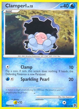 Clamperl - Reverse Holofoil Great Encounters - Common