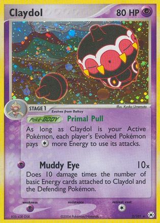 Claydol - 2/101/101 - Reverse Holofoil Hidden Legends - Holo Rare