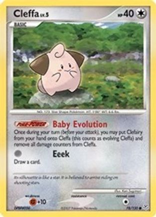 Cleffa 078 - Reverse Holofoil Diamond and Pearl - Common