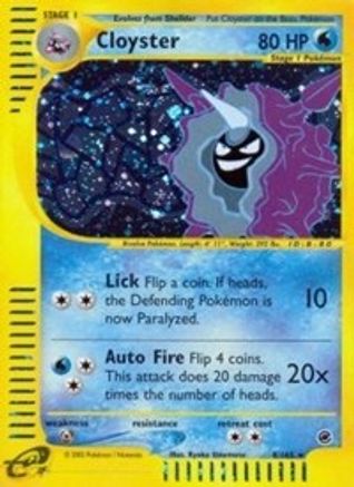 Cloyster (8) - Reverse Holofoil Expedition - Holo Rare