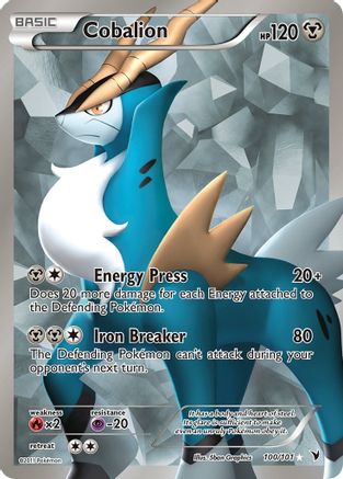 Cobalion (100 Full Art) - Holofoil Noble Victories - Ultra Rare