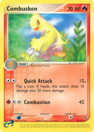 Combusken - Reverse Holofoil Dragon - Uncommon
