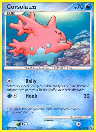Corsola - Reverse Holofoil Secret Wonders - Common