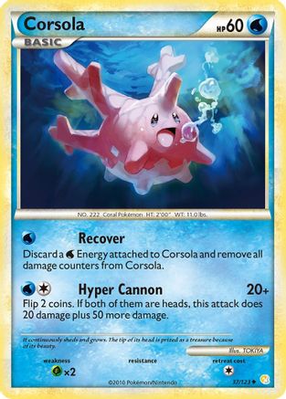 Corsola 037 HeartGold SoulSilver - Uncommon