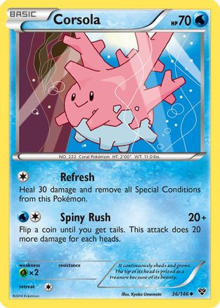 Corsola XY Base Set - Uncommon