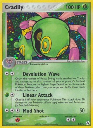 Cradily - Reverse Holofoil Legend Maker - Holo Rare