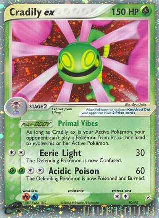 Cradily ex - Holofoil Team Magma vs Team Aqua - Ultra Rare