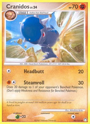 Cranidos - Reverse Holofoil Mysterious Treasures - Uncommon