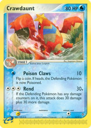 Crawdaunt - 13/97/97 Dragon - Rare