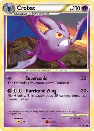 Crobat - Reverse Holofoil Unleashed - Rare