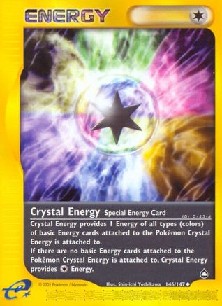 Crystal Energy - Reverse Holofoil Aquapolis - Uncommon